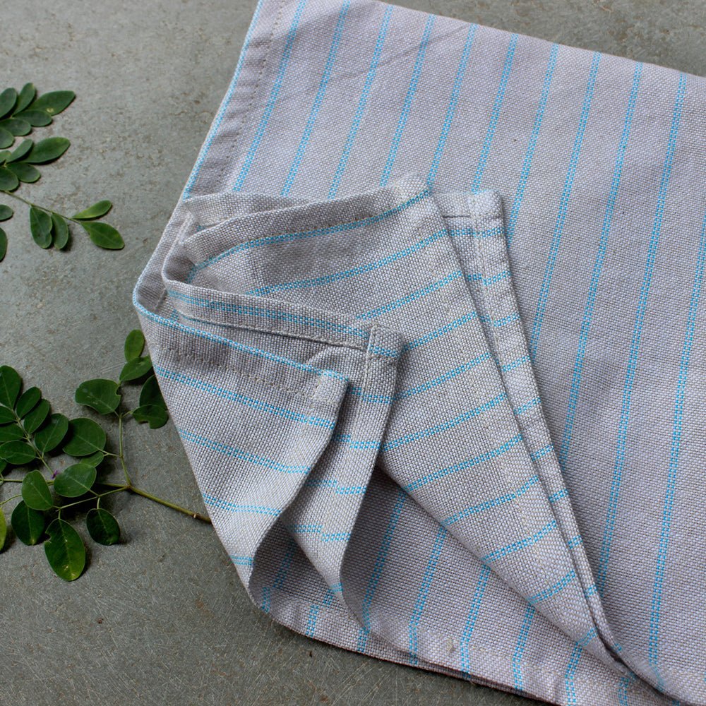 Ocean Napkins & Table Runner Set – Handwoven Cotton Dining Linen - Image 3