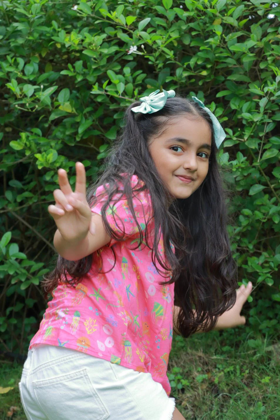 100% Cotton Ocean Pop Top for Girls - Image 6