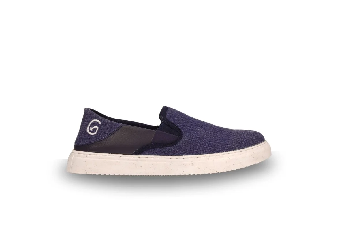 Oceanease Men's Vegan Slip-On Shoes in Navy Blue - Image 4
