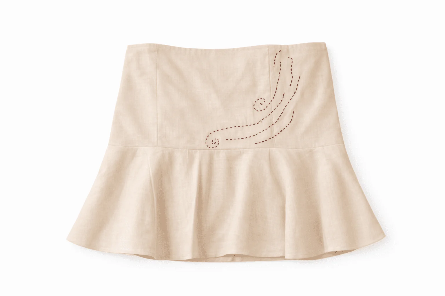 The Khoobsurat Offwhite Tube Top | Ethnic Print Strapless Summer Wear - Image 3