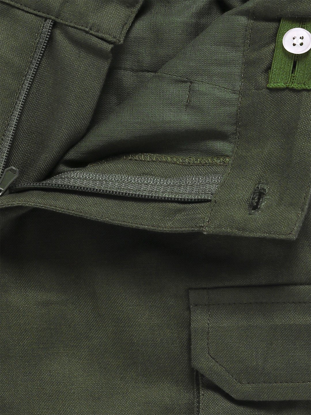 Boys Olive Shorts Regular Fit – Comfortable Casual Summer Wear - Image 3