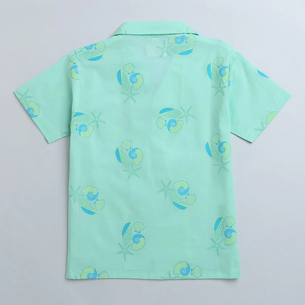 Olive The Seashells- Boys Cotton Shirt - Image 3