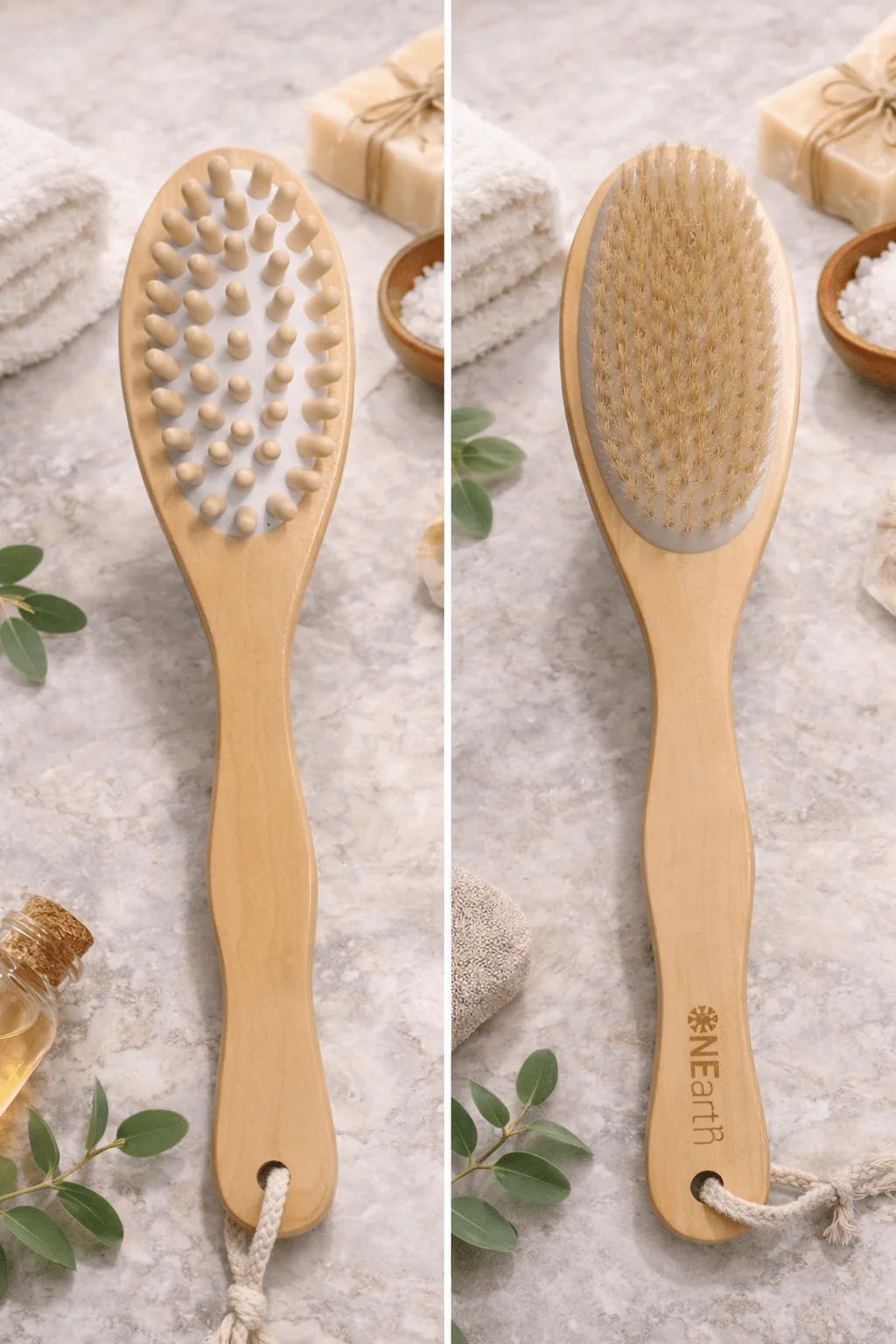 Dual Action Back And Body Brush Exfoliating Bath Brush - Image 2