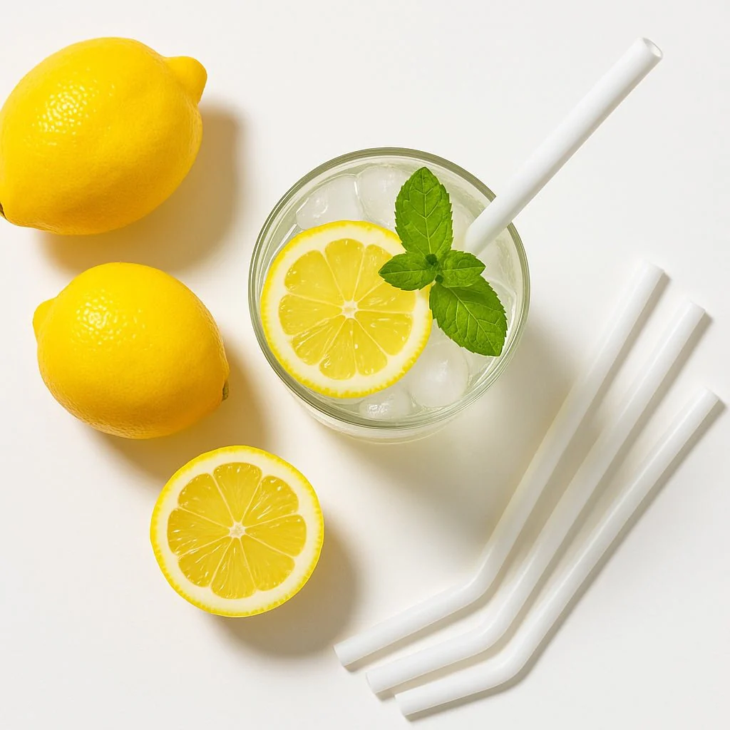 Opal Glass Straws Reusable (set of 6) - Image 2