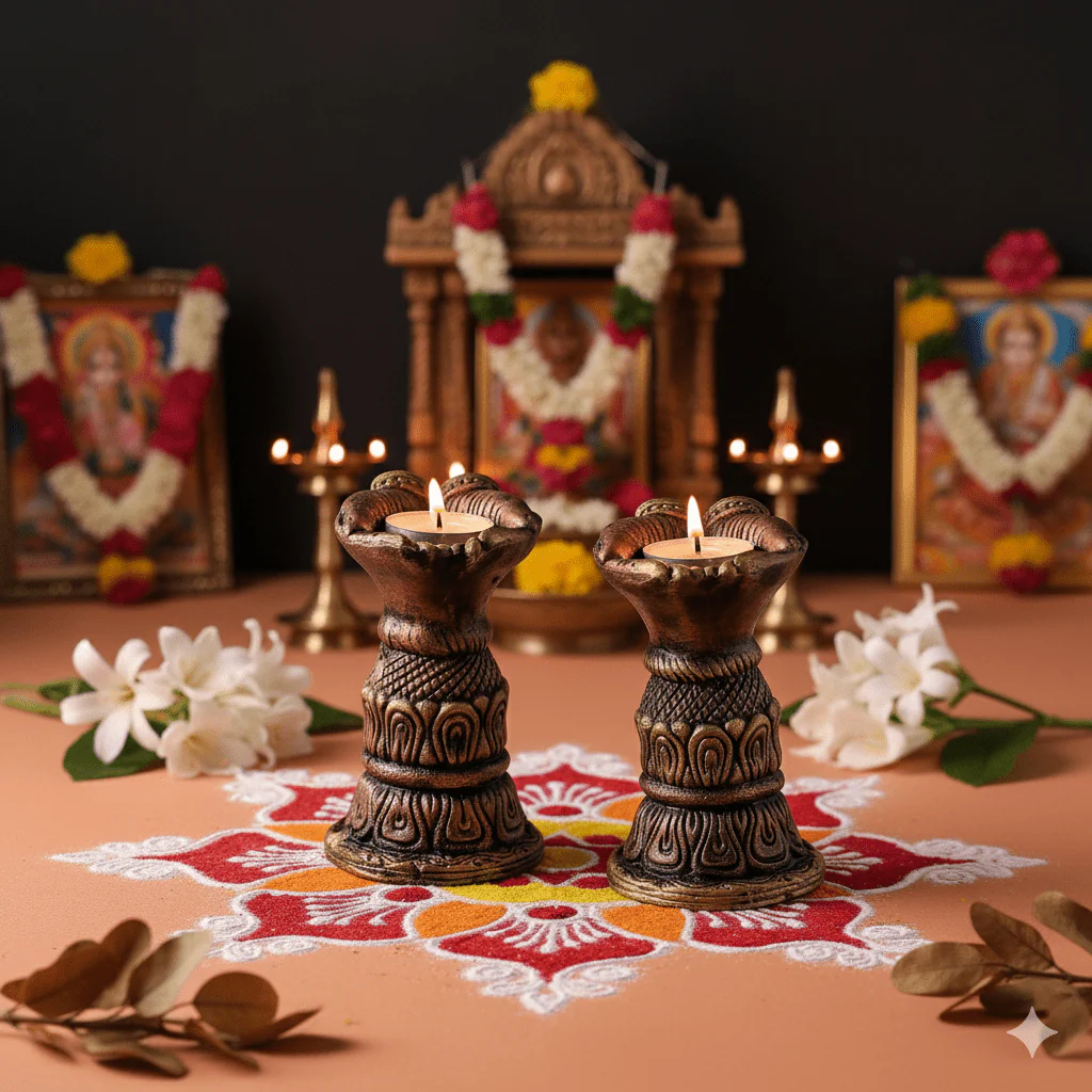 Open Hand Set Of 2 - Diwali Decoration & Festival Lighting - Image 3