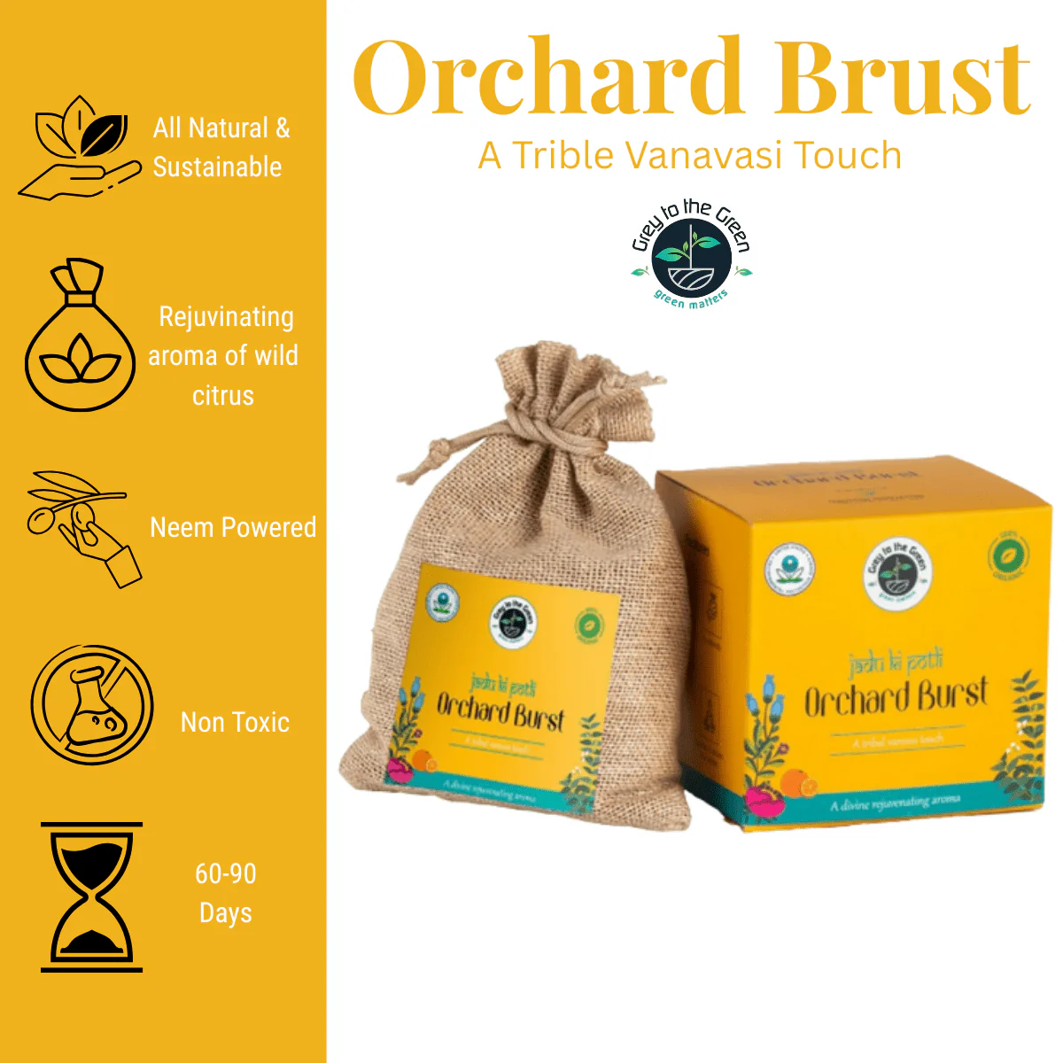 Orchard Brust Aroma Pouch | Fresh Fruity Orchard Fragrance - Image 2