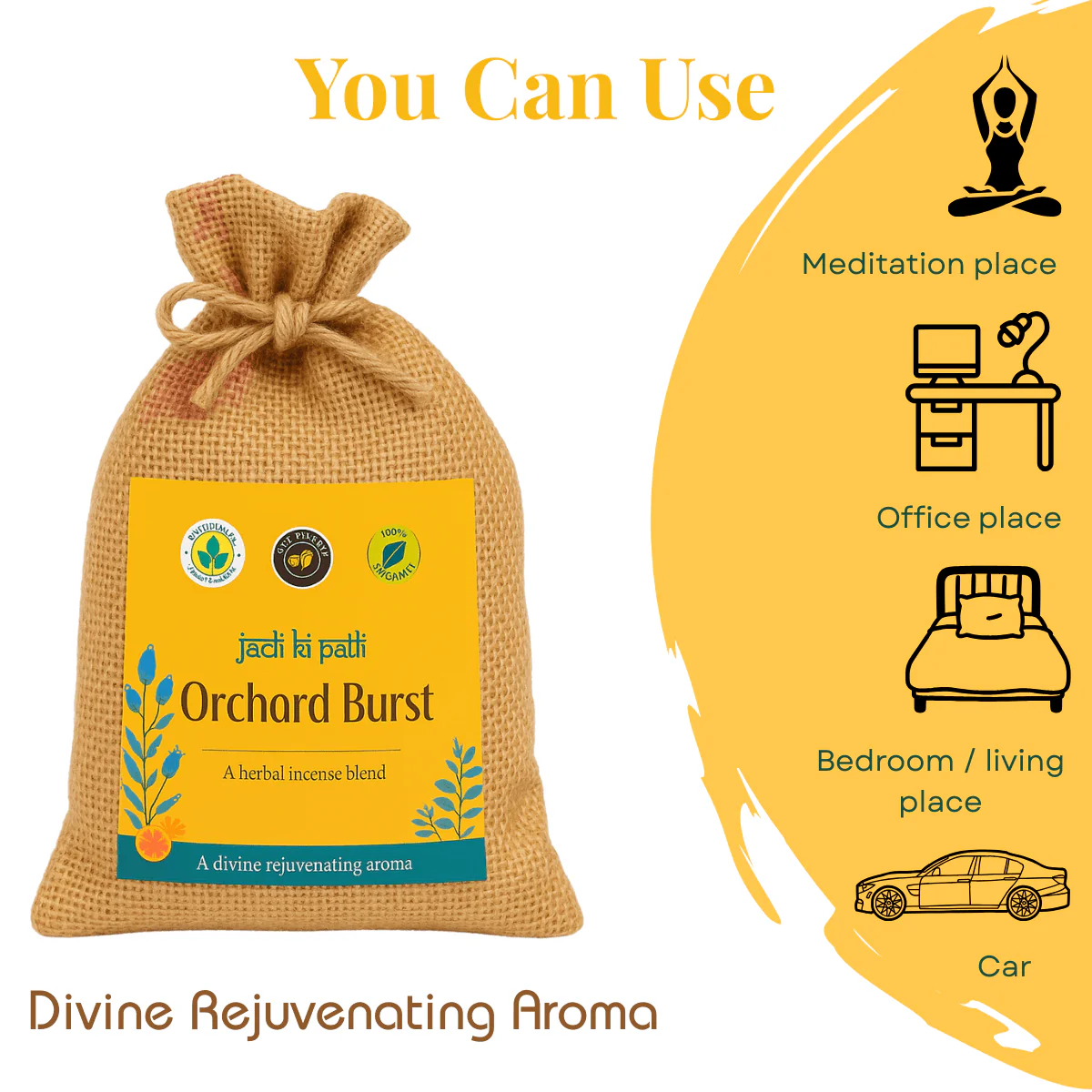 Orchard Burst Aroma Pouch Pack of 2 – Fresh Fruity Orchard Fragrance - Image 3