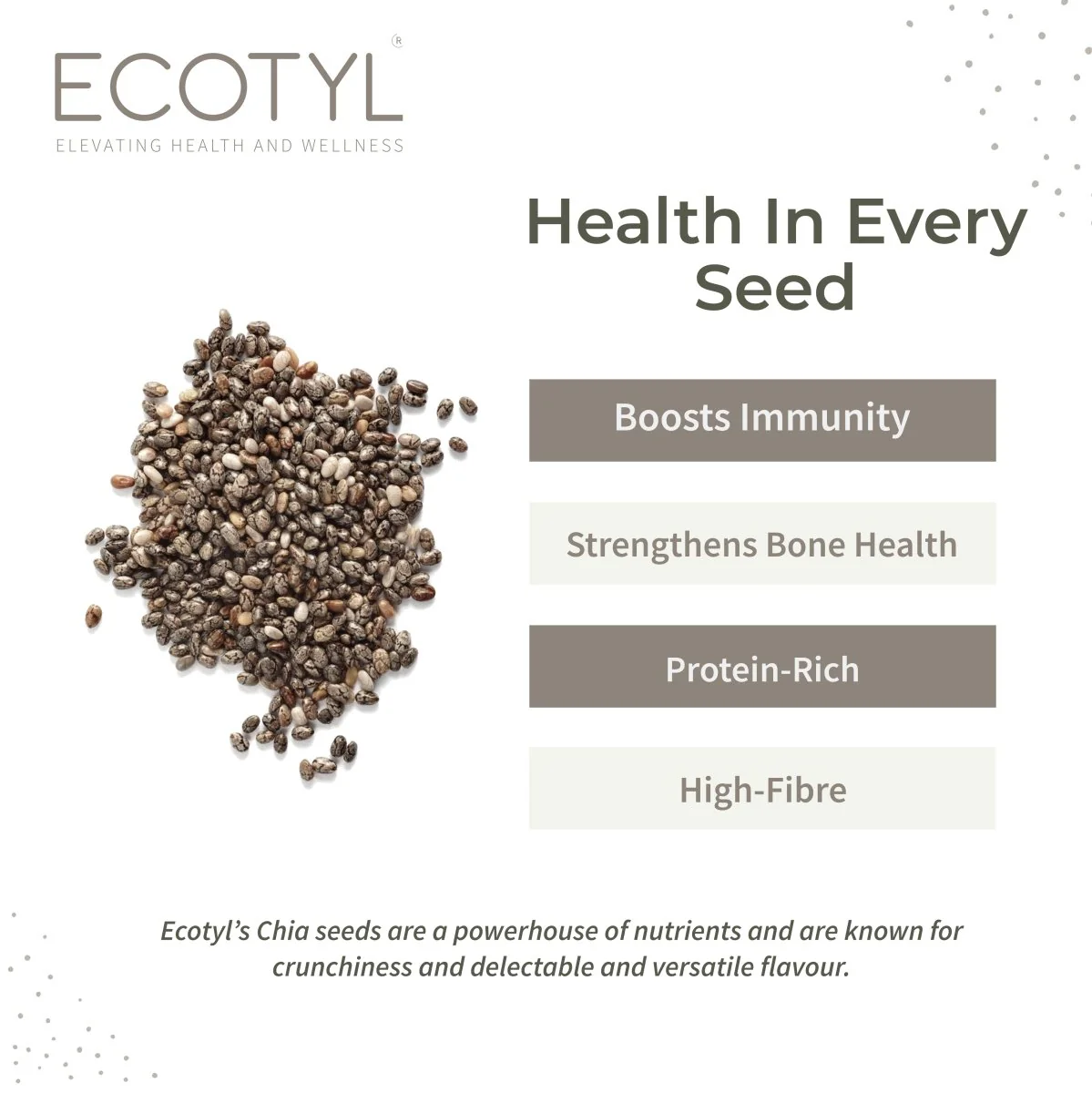 Chia Seeds | Raw | Rich in Antioxidants & Fibre | 250g - Image 2