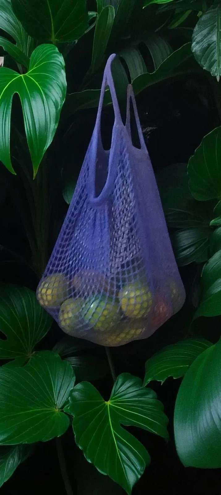 Organic Cotton Mesh Shopping Bags – Funky Colors (Pack of 2) - Image 9