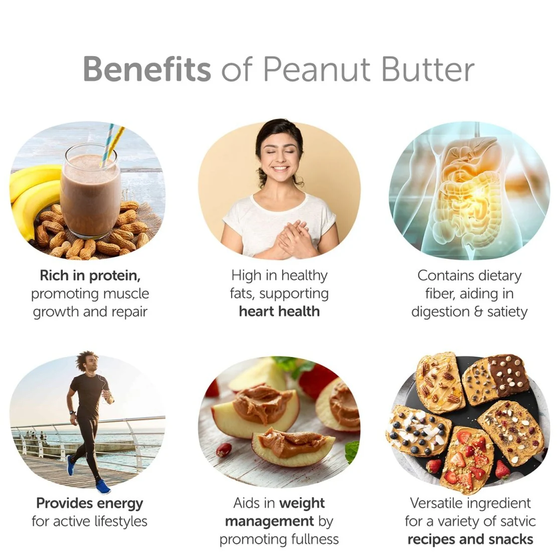Organic Creamy Peanut Butter 500g - Sweetened with Jaggery - Image 5