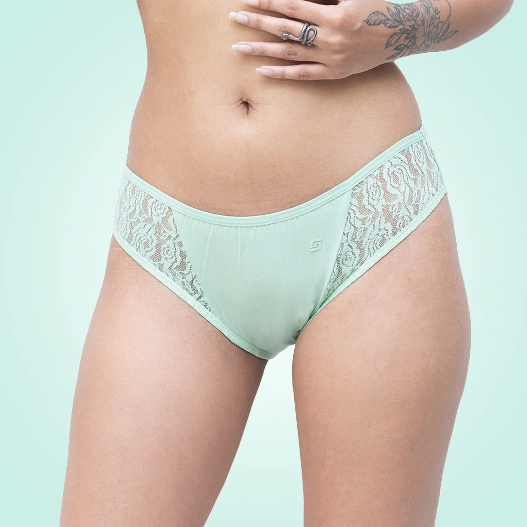 Organic Everyday Bikini Undies- Greenfig (3pc) - Image 2