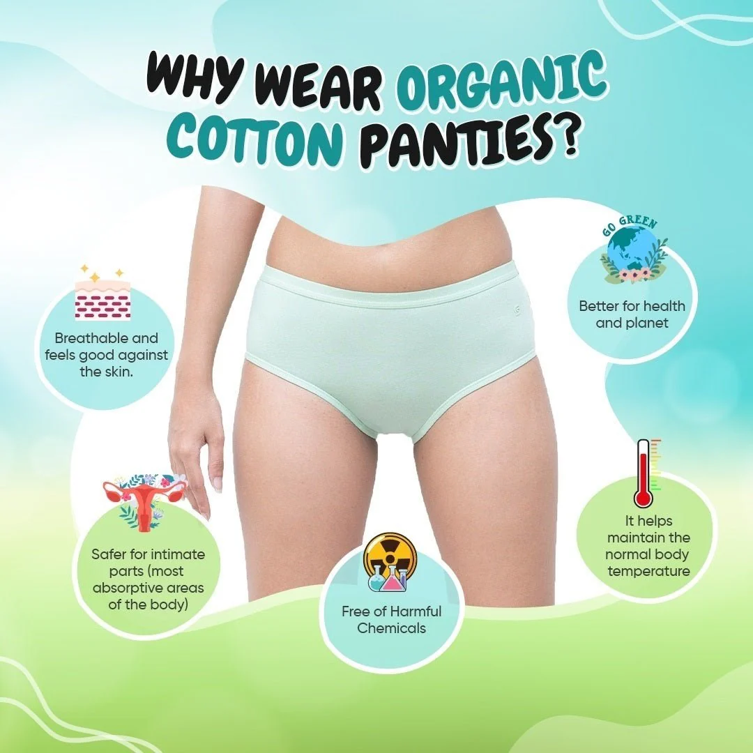 Organic Everyday Hipster Panty- Greenfig (3pc) - Image 6