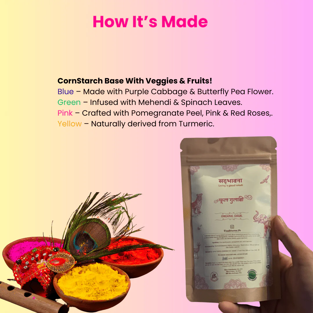 Organic Gulal Pack Haryali Hara Green | Non-Toxic Holi Colors - Image 3