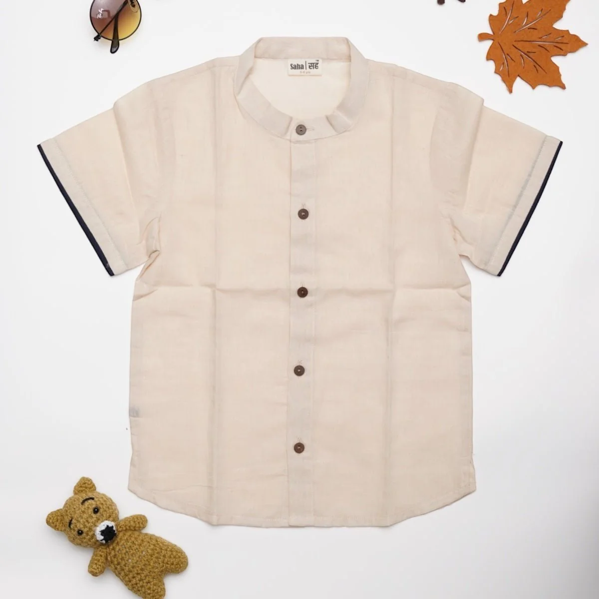 Cotton Shirt For Boys With Piping | Summerwear | Partywear for boys