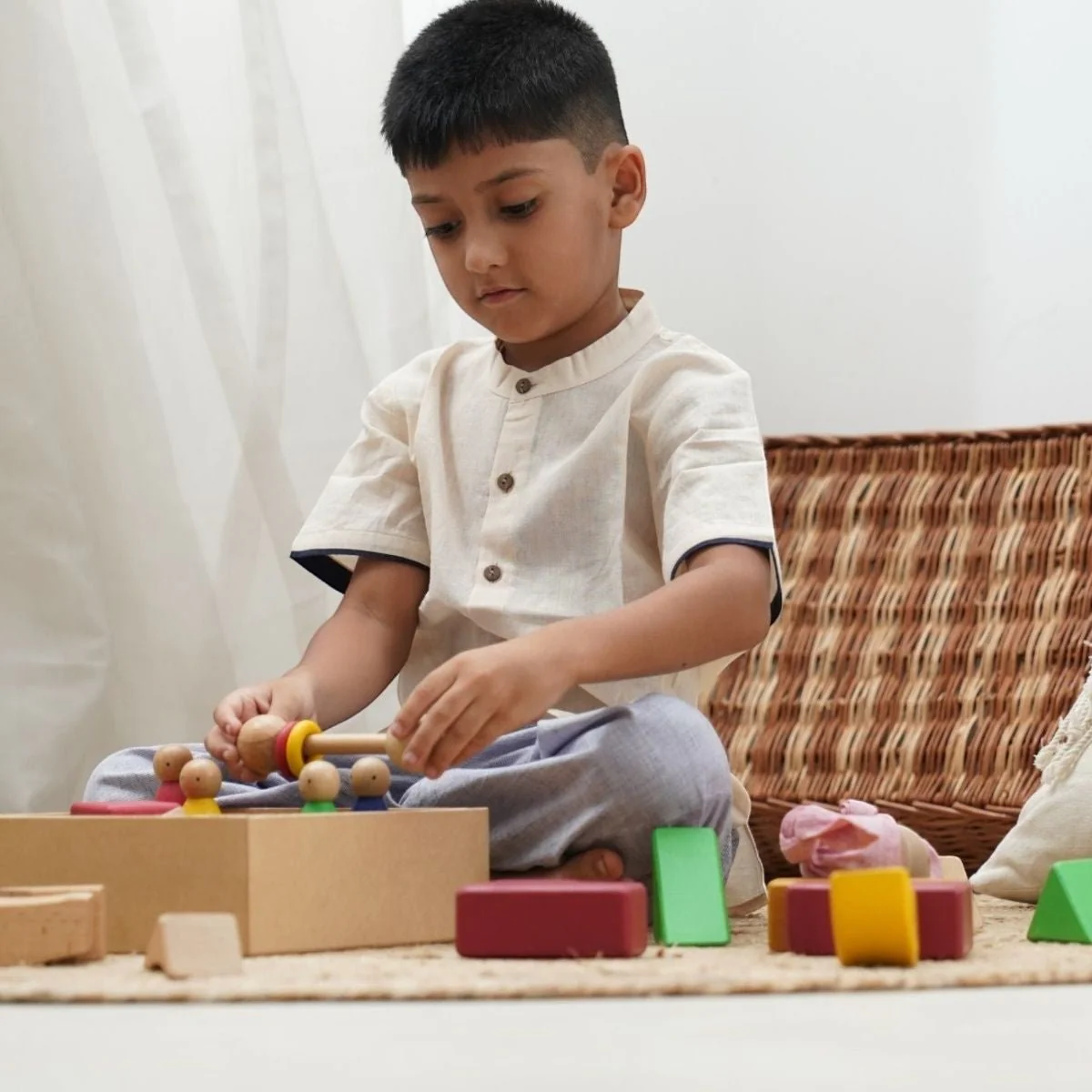 Cotton Shirt For Boys With Piping | Summerwear | Partywear for boys - Image 7