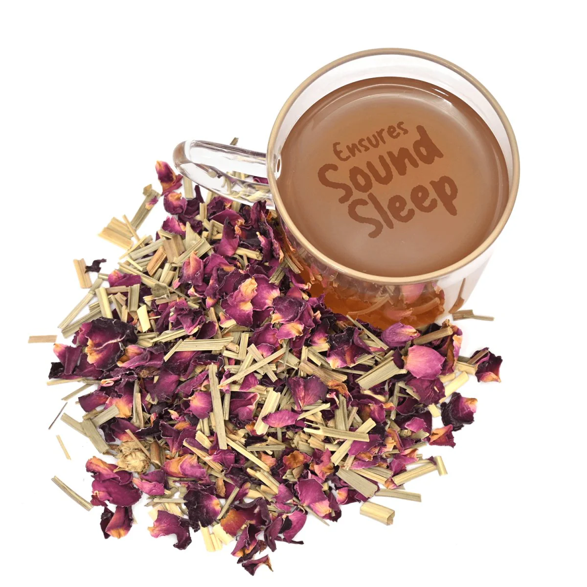 Organic Lemongrass Rose Tea- 25g- Naturally Shade Dried Mix