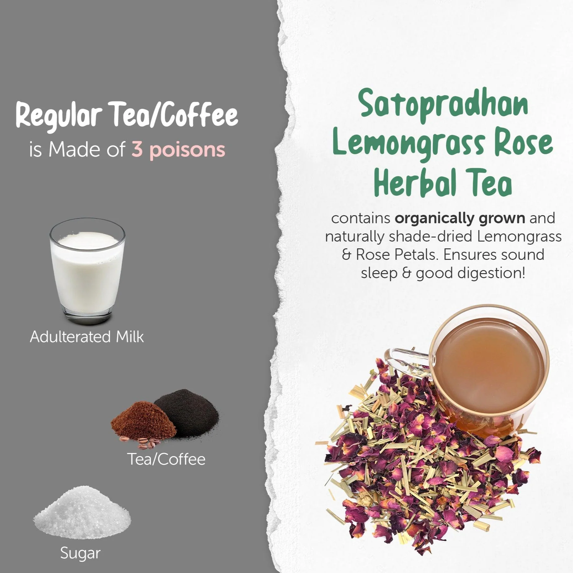 Organic Lemongrass Rose Tea- 25g- Naturally Shade Dried Mix - Image 5