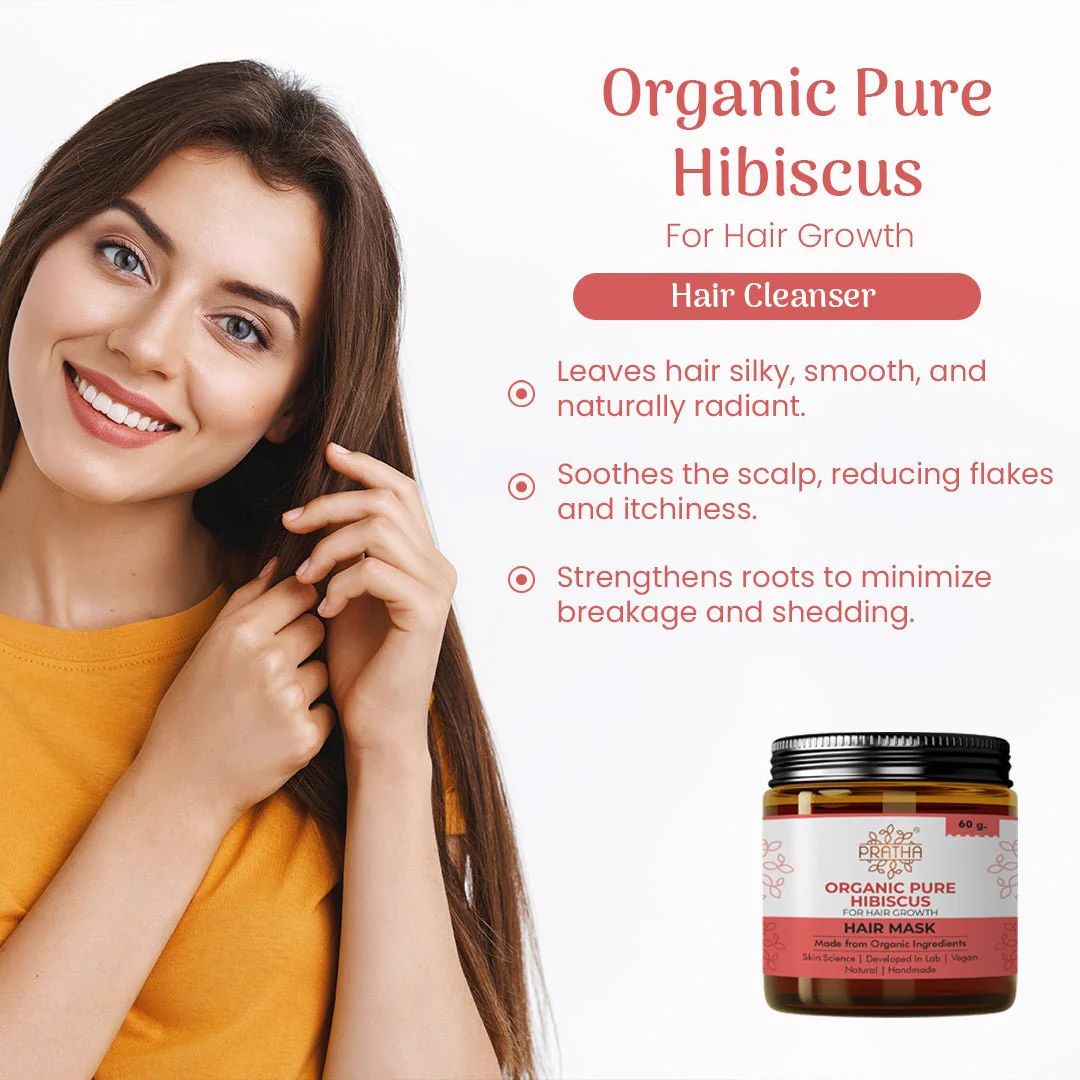Organic Pure Hibiscus Flower Powder | Hair Mask - Image 2