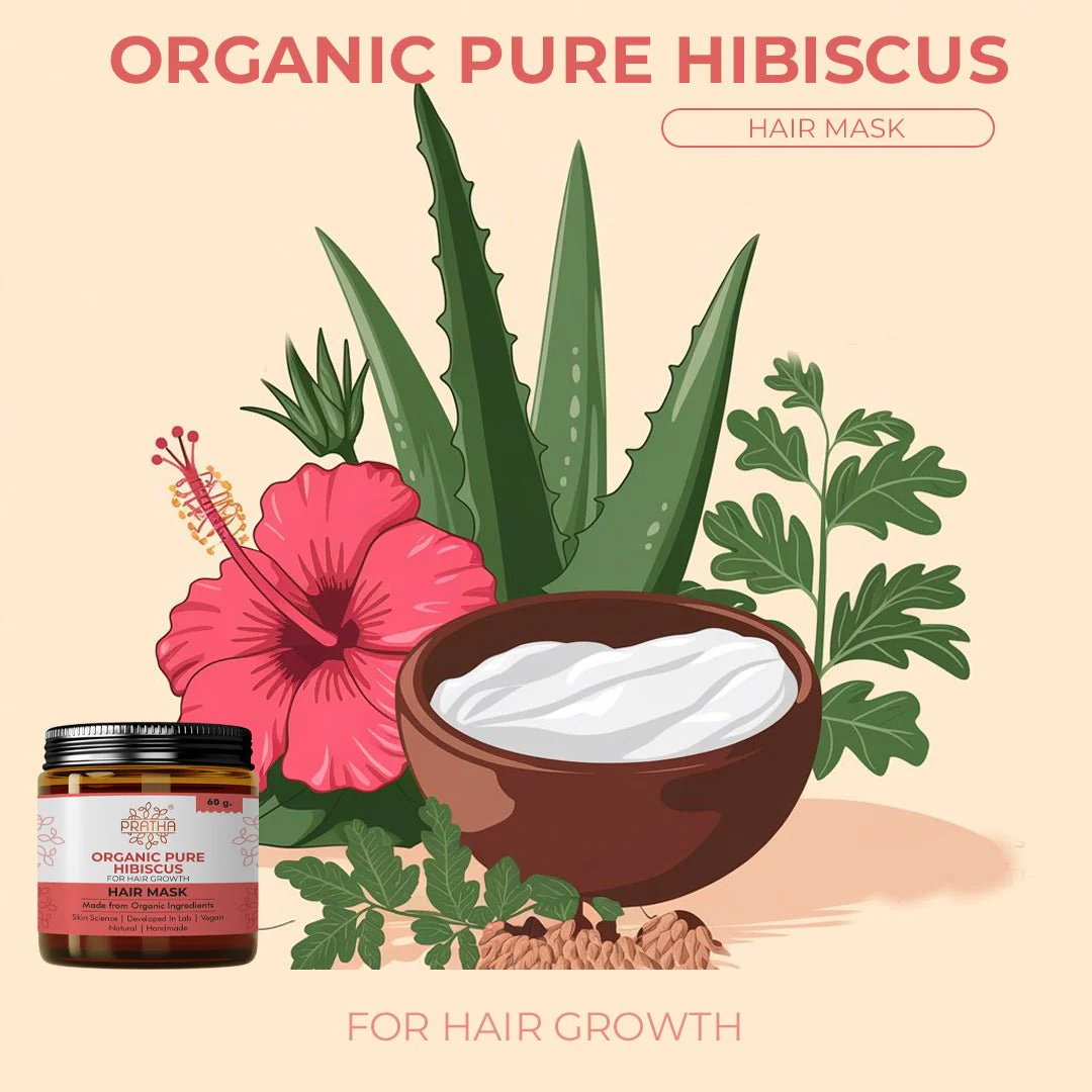 Organic Pure Hibiscus Flower Powder | Hair Mask - Image 3