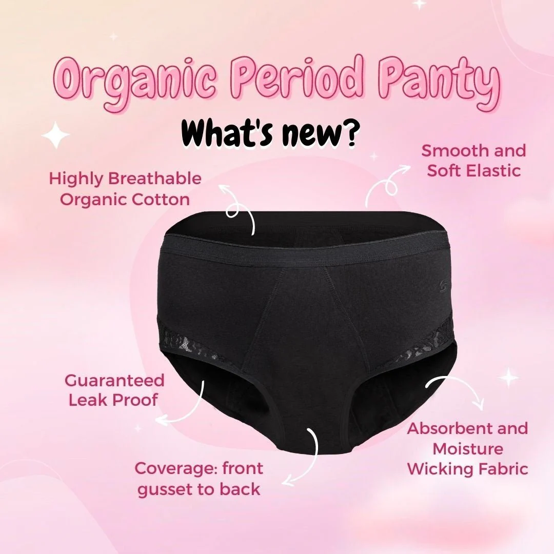 Organic Reusable Leakproof Period Panty (Brief) (1pc) - Image 4