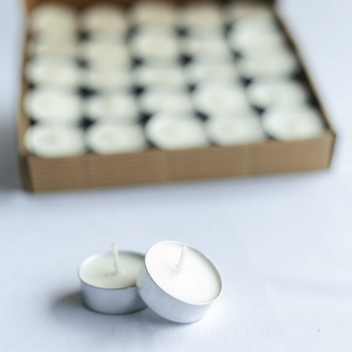 Organic Soy Wax Tea Lights – Set of 50 - Image 4