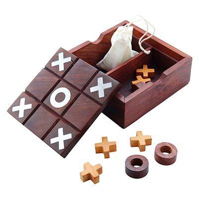 Noughts and Crosses Tic Tac Toe Solitaire 2-in-1 Travel Board Game - Image 2