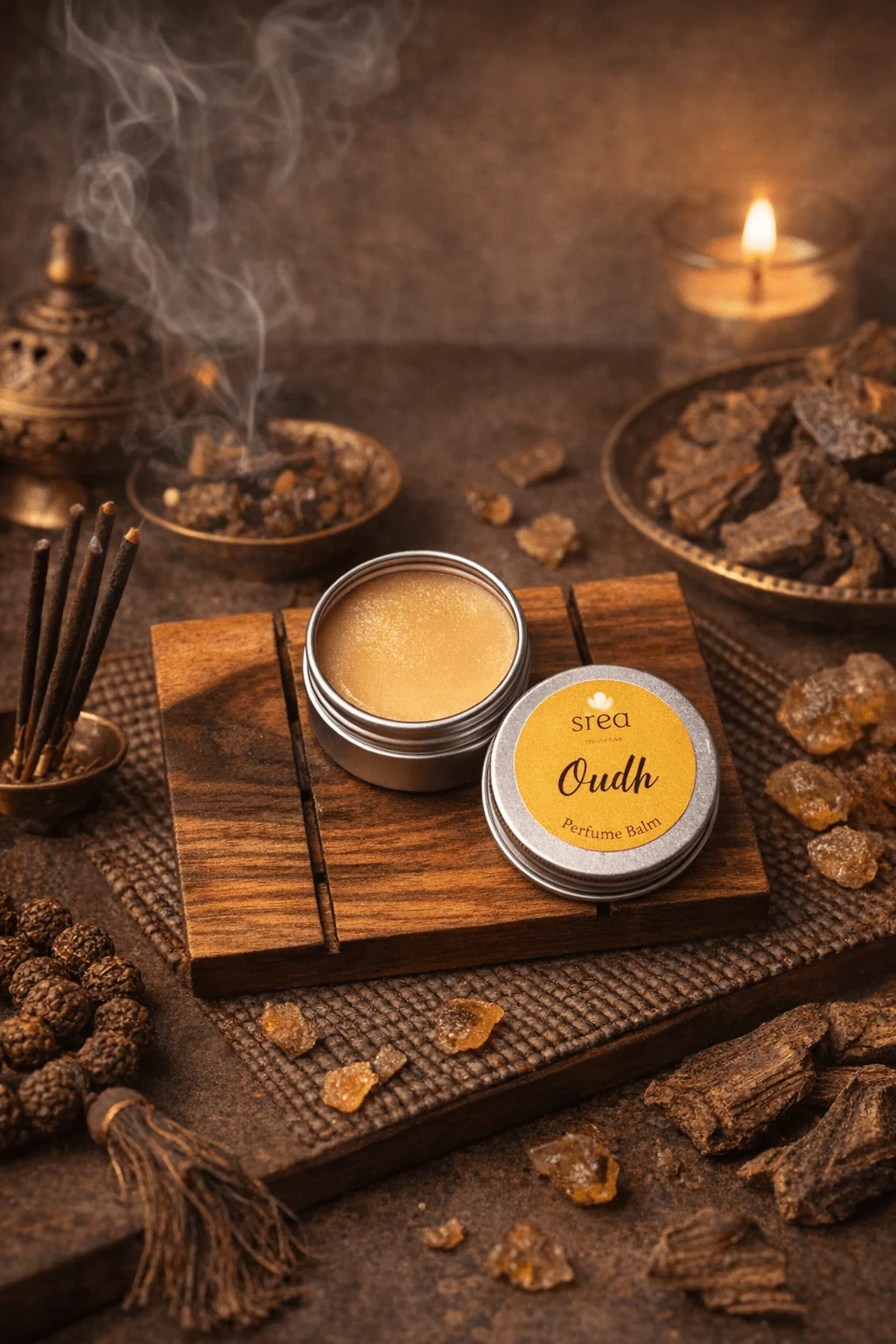 Oudh Perfume Balm | Long-Lasting Solid Fragrance