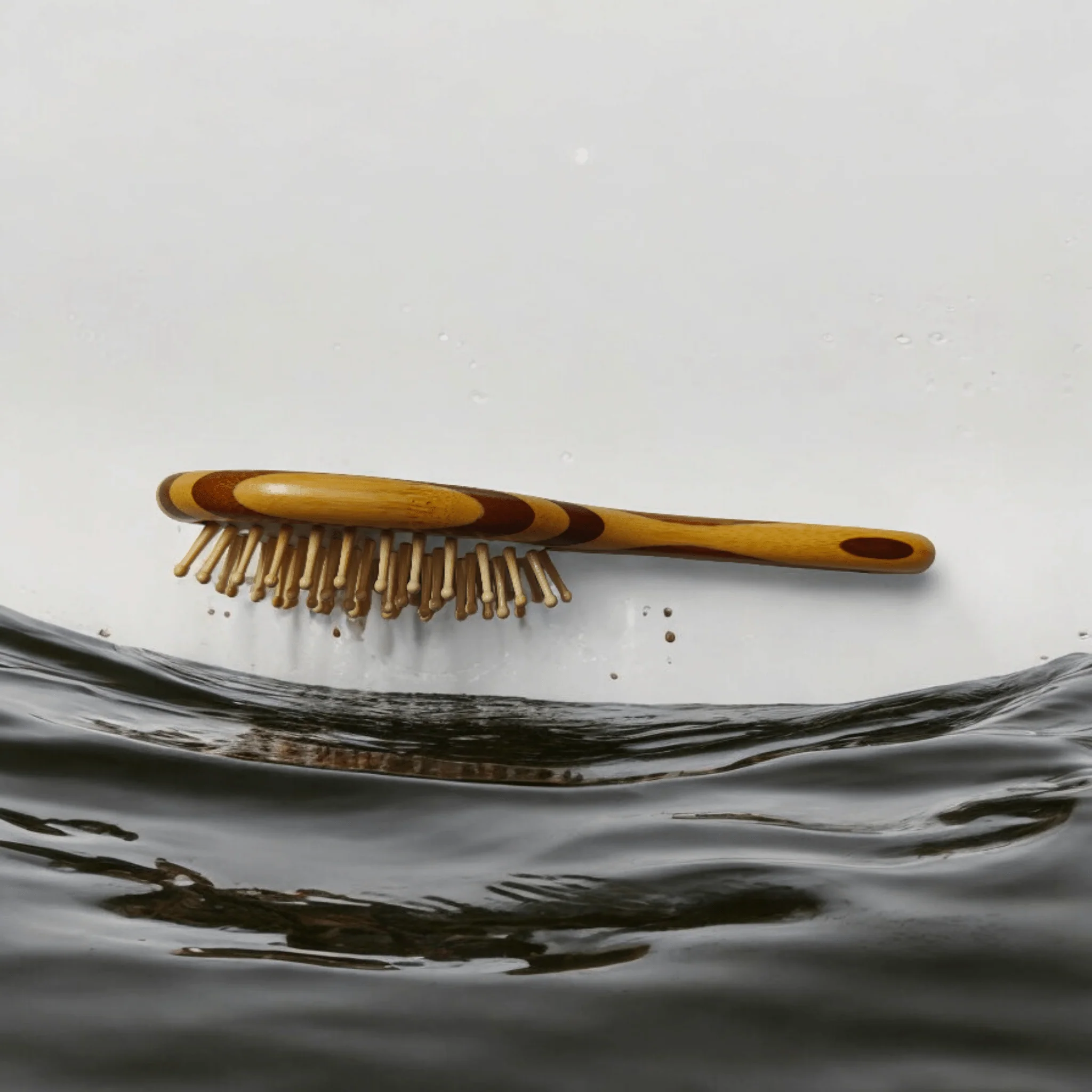 Bamboo Hair Brush – strengthen hair | blood circulation| massage scalp - Image 5