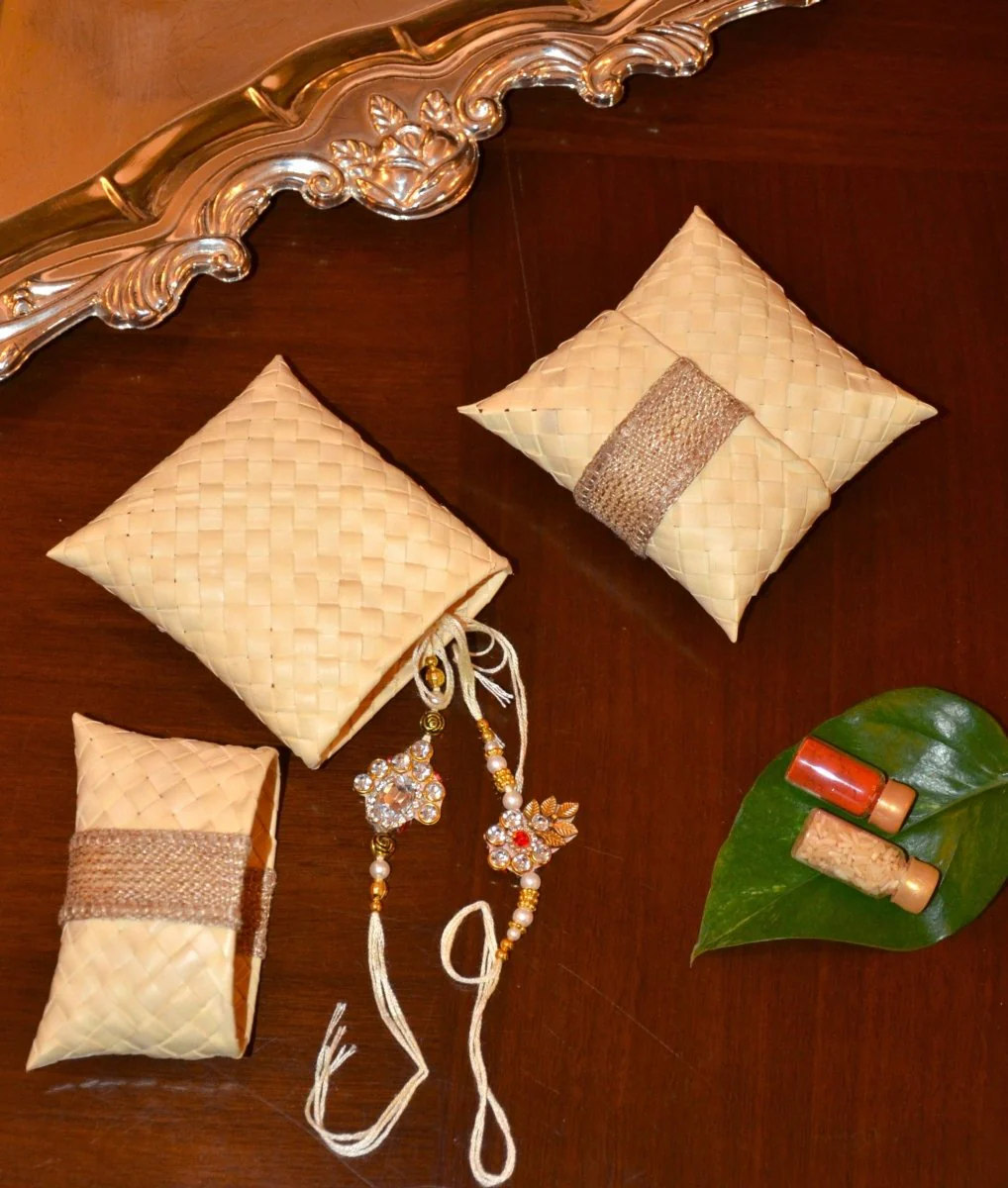 Palm Leaf Gift & Utility Pouch (Set of 2) - Image 12