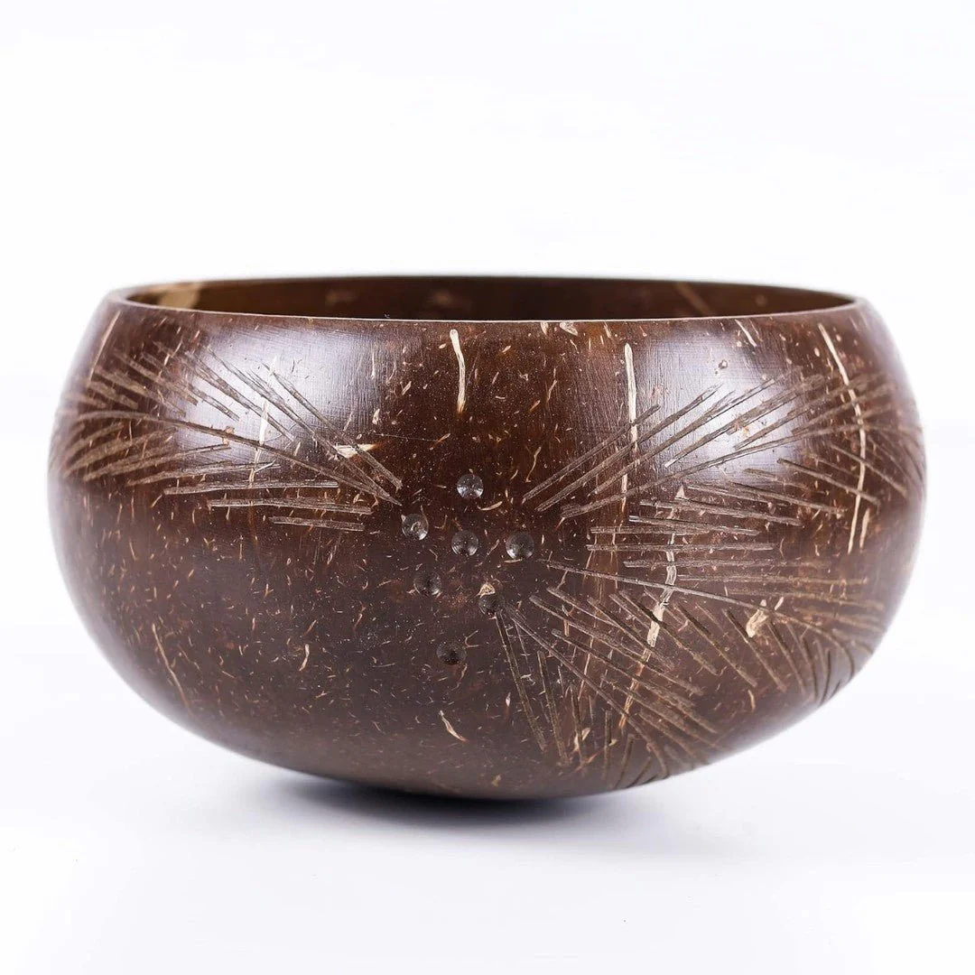 Palm Leaf Jumbo Coconut Bowl- 900 ML, 1 Bowl with Spoon and Fork - Image 4