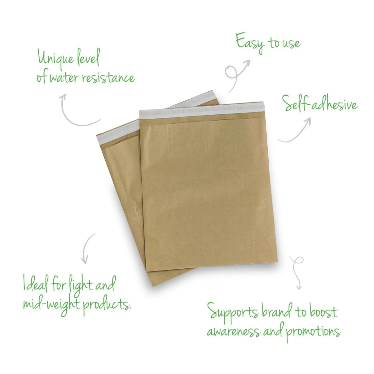 Paper Courier Bag- Envelopes for Packing (10"x12")- Pack of 50 - Image 2