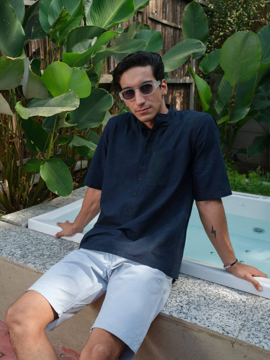 Parakhya Indigo Dyed Organic Cotton Kurta - Image 3