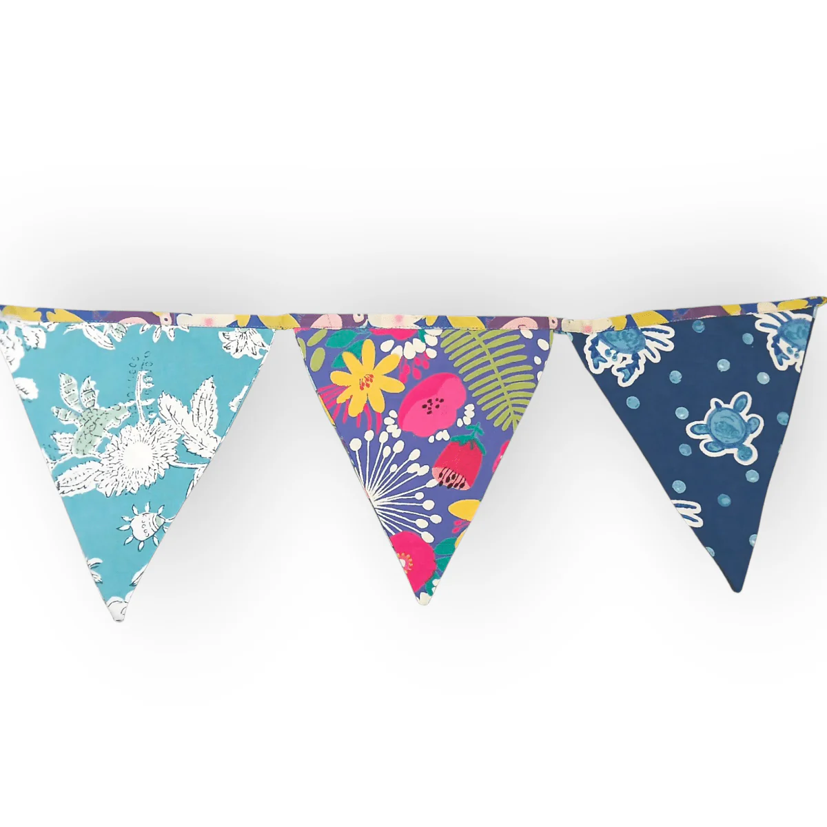 Party Blue Streamer Combo - Blue Banner Bunting + Blue Fringe Streamer Garland (Pack of 2) - Image 6