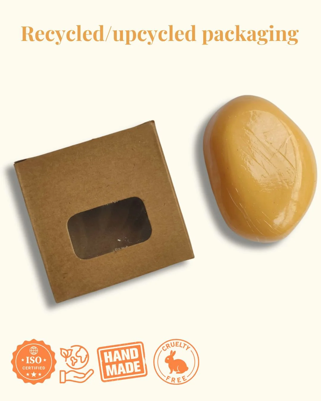 Pebble Shaped Goat Milk and Shea Butter Soap Bar - Image 11
