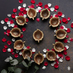 Peepal Diya Set of 12 – Festive Home Decoration - Image 3