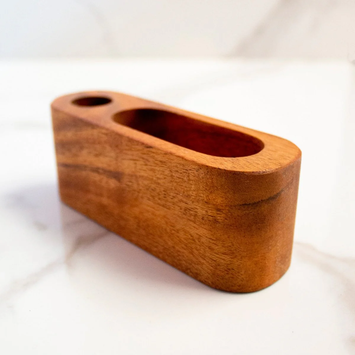 Pen Card Acacia Wood Holder - Image 2