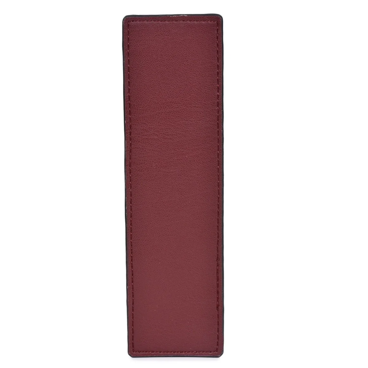 Pen Holder with Slot – Vegan Leather & Printed Cork (Maroon) - Image 5