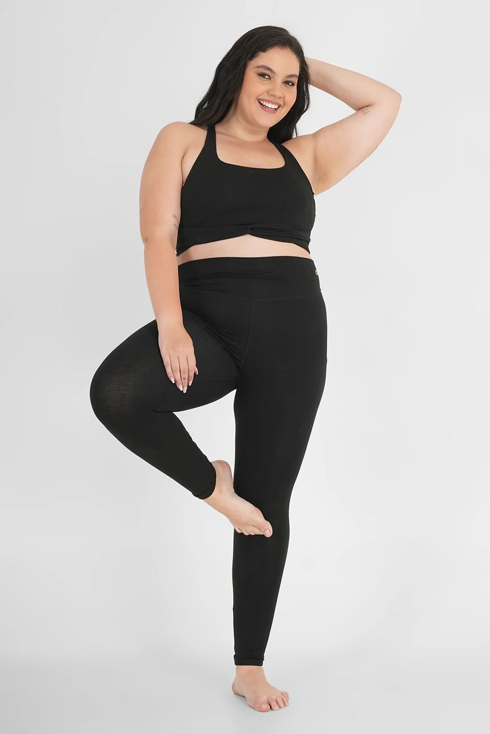 Perfect Fit Natural Fabric Black Legging - Image 9