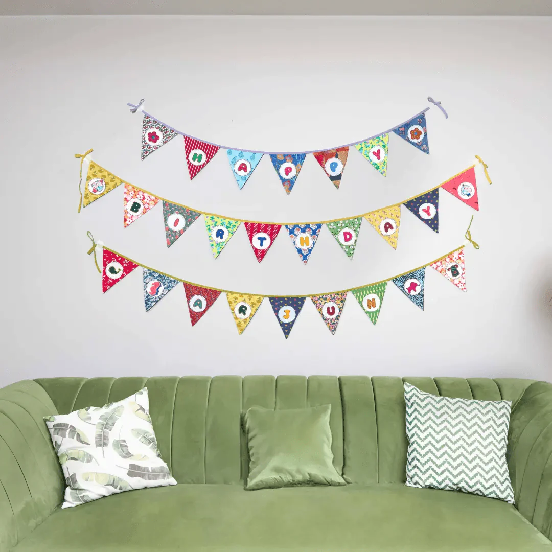 Personalized Name Banner with Animal Motifs (Triangle Flag) - Image 5