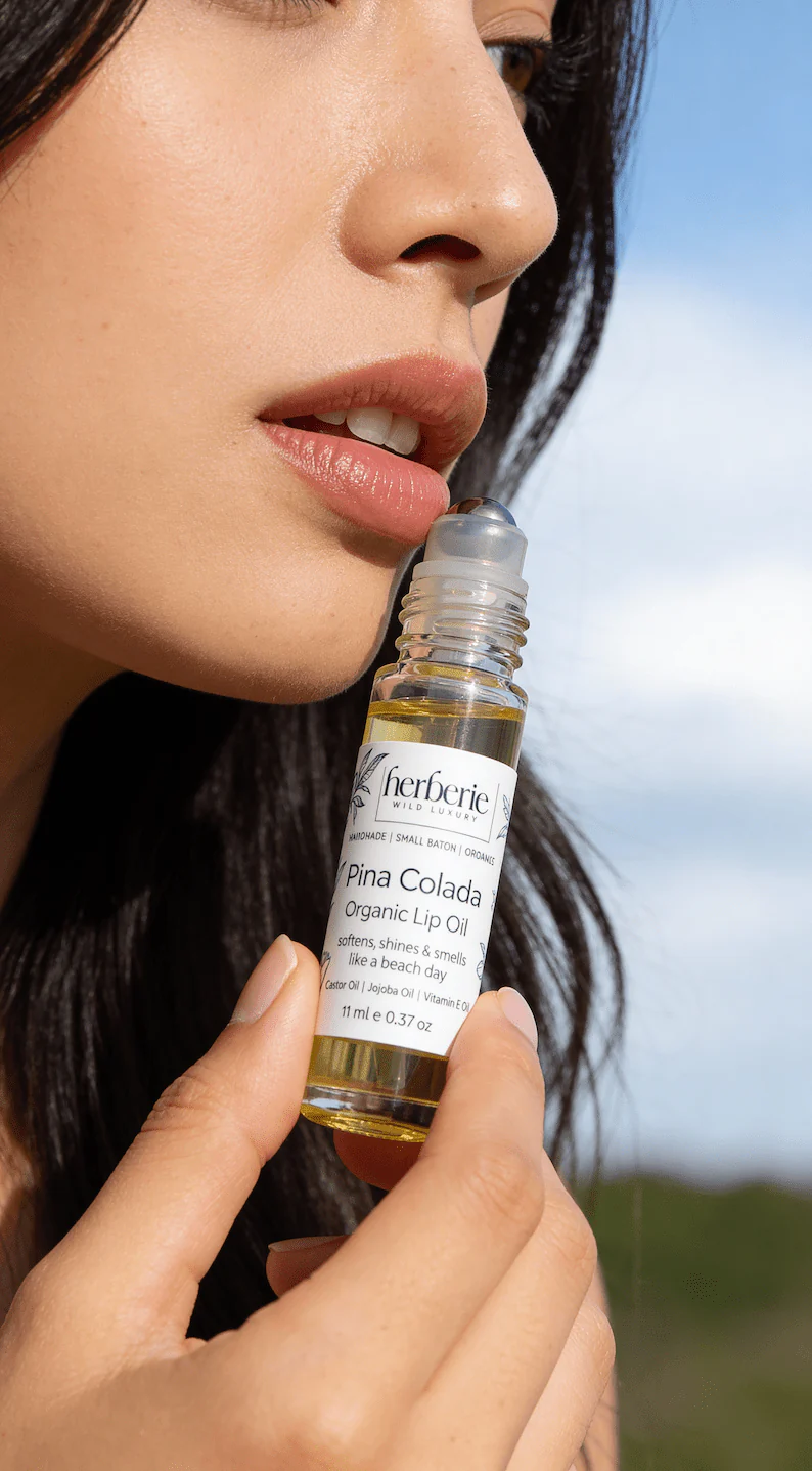 Pina Colada Organic Lip Oil | Hydrating Lip Care | 11ml - Image 5