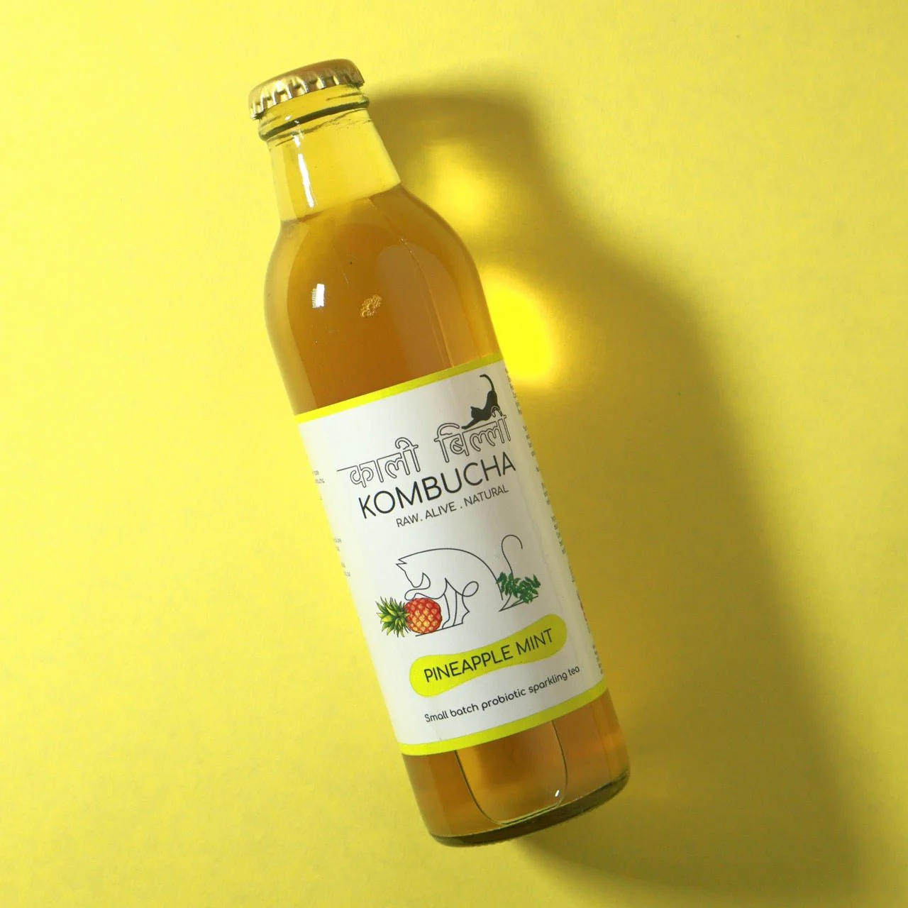 Pineapple Mint Kombucha 250ml | Refreshing Probiotic Fermented Tea - Image 2