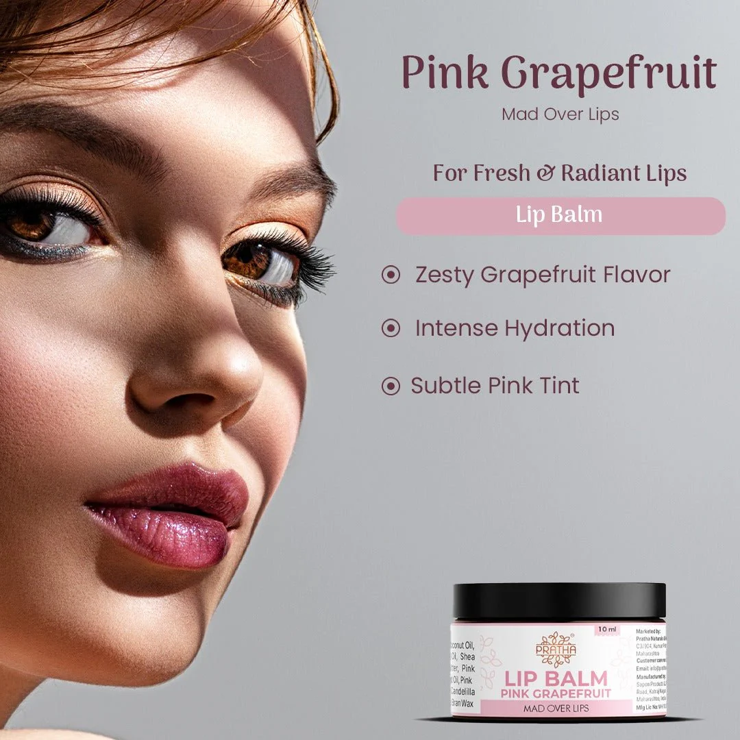 Pink Grapefruit Lip Balm | Refreshing & Natural Hydration - Image 2