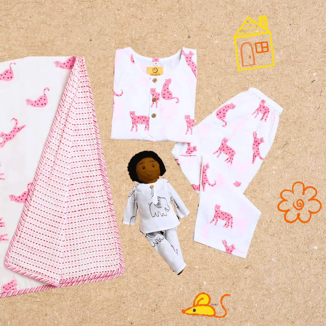 Pink Panther- Unisex Kids Cotton Nightwear - Image 10