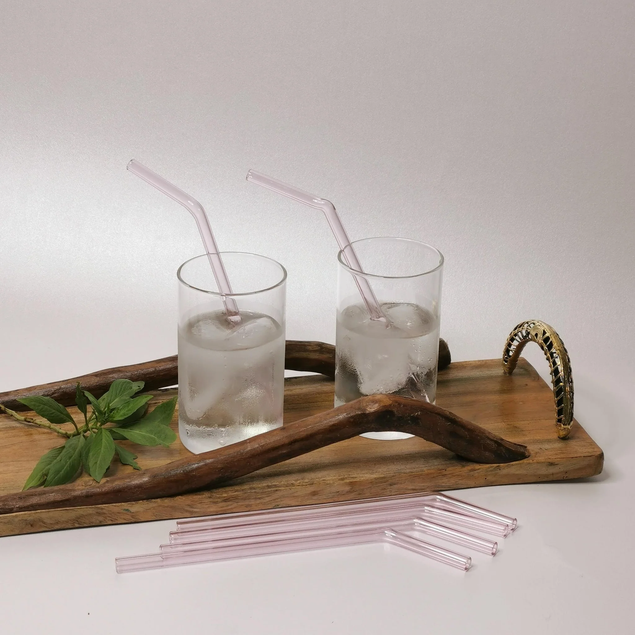 Pink Saphire Glass Straws (Set of 6) - Image 5
