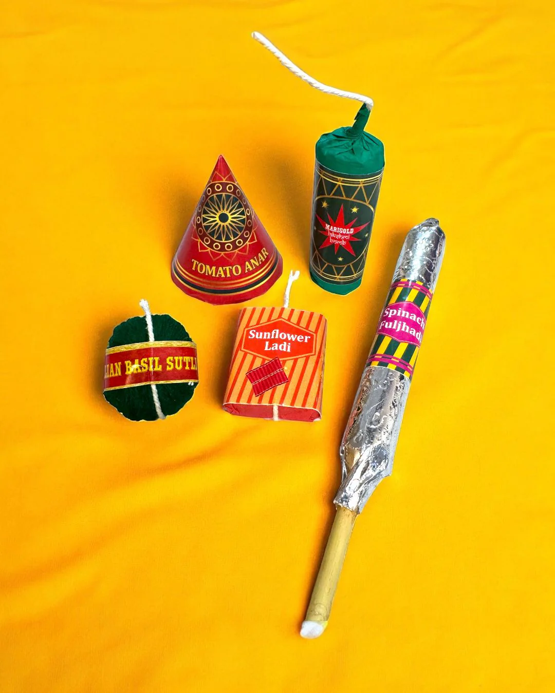 Plantable Seed Crackers | Set of 5 Diwali Themed Seed Bombs - Image 3