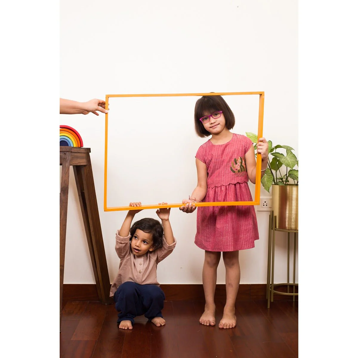 Playful Pond Dress | Pretty Pink Cotton Dress for Girls