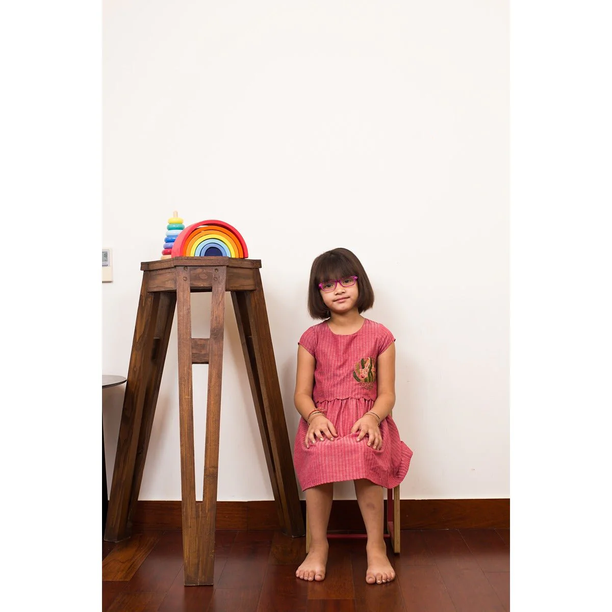 Playful Pond Dress | Pretty Pink Cotton Dress for Girls - Image 3