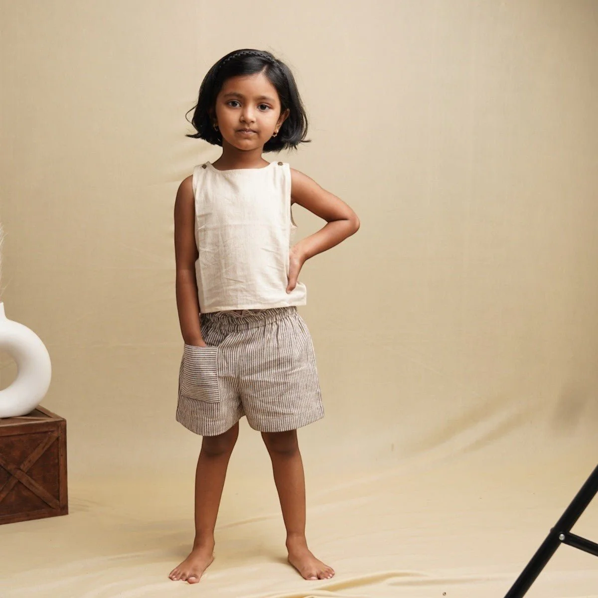 Cotton Shorts for Girls | Playful Ruffle Hem | Comfortable Summerwear - Image 6
