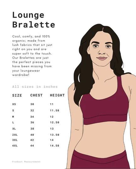 Plum Stripe Organic Cotton Maternity Bralette - Image 5