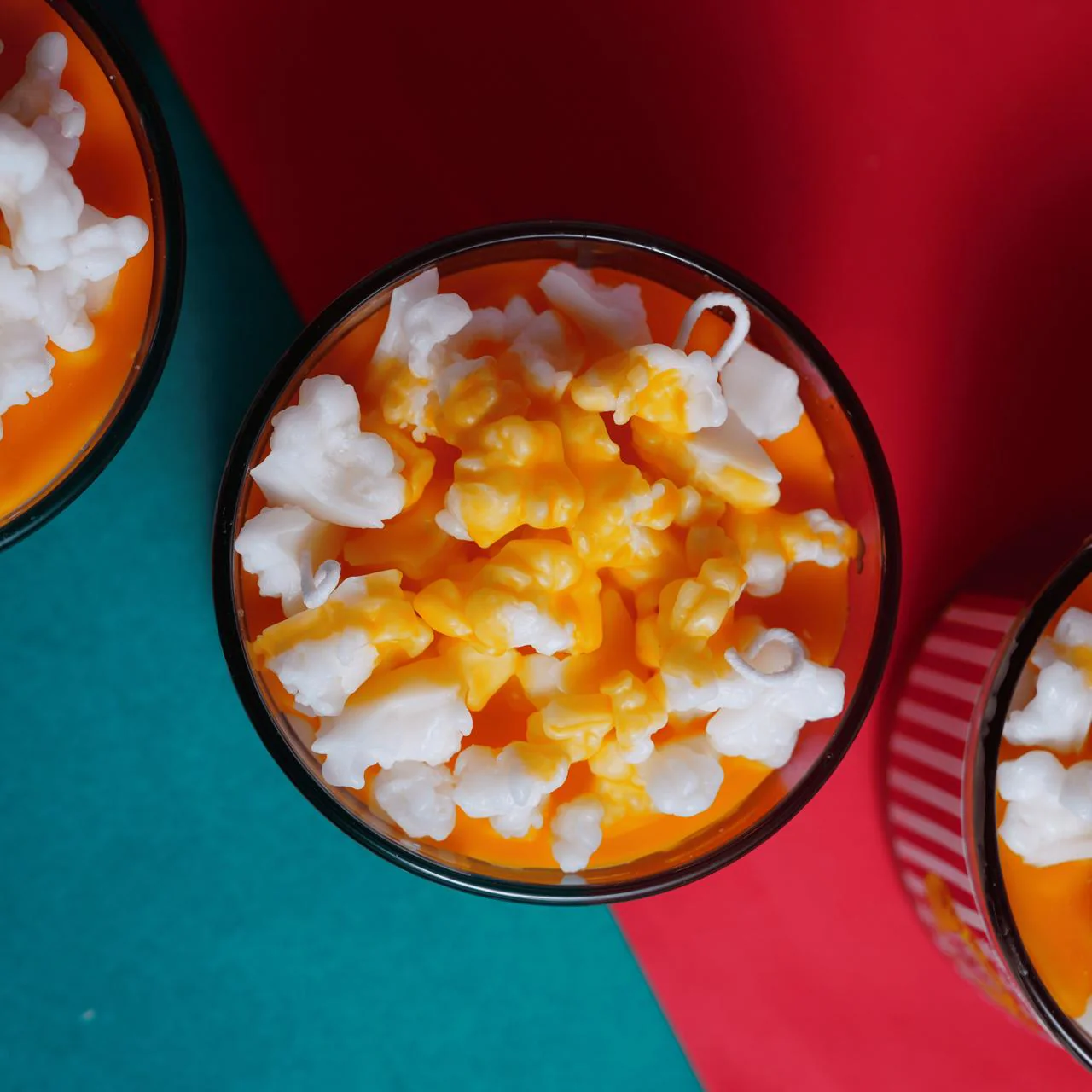 Popcorn Scented Candle- Movie Night Aroma Candle - Image 2
